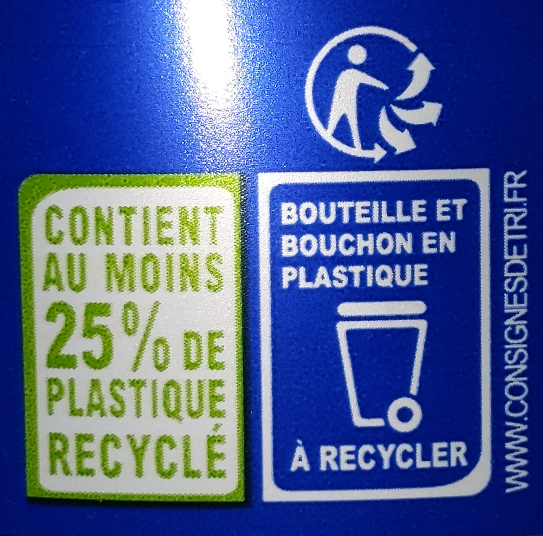 Eaux de sources - Istruzioni per il riciclaggio e/o informazioni sull'imballaggio - fr