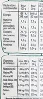 NESTLE FITNESS Chocolat au lait céréales - Valori nutrizionali - fr