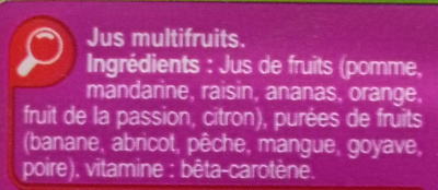 100% pur jus jus multifruits - Ingredienti - fr