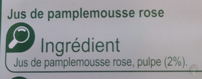 Pamplemousse rose, 100 % Pur Fruit Pressé - Ingredienti - fr