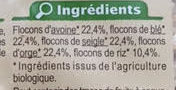 Muesli floconneux 5 céréales nature - Ingredienti - fr