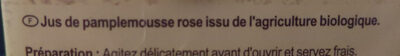 Jus de pamplemousse rose - Ingredienti - fr