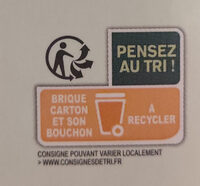 Soya Unsweetened Organic (Red) - Istruzioni per il riciclaggio e/o informazioni sull'imballaggio - fr