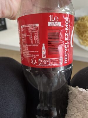 Coca cola 1 litre - Istruzioni per il riciclaggio e/o informazioni sull'imballaggio - en