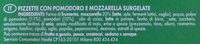 BUITONI PICCOLINIS mini-pizzas surgelées Tomate Mozzarella 270g - Ingredienti - it