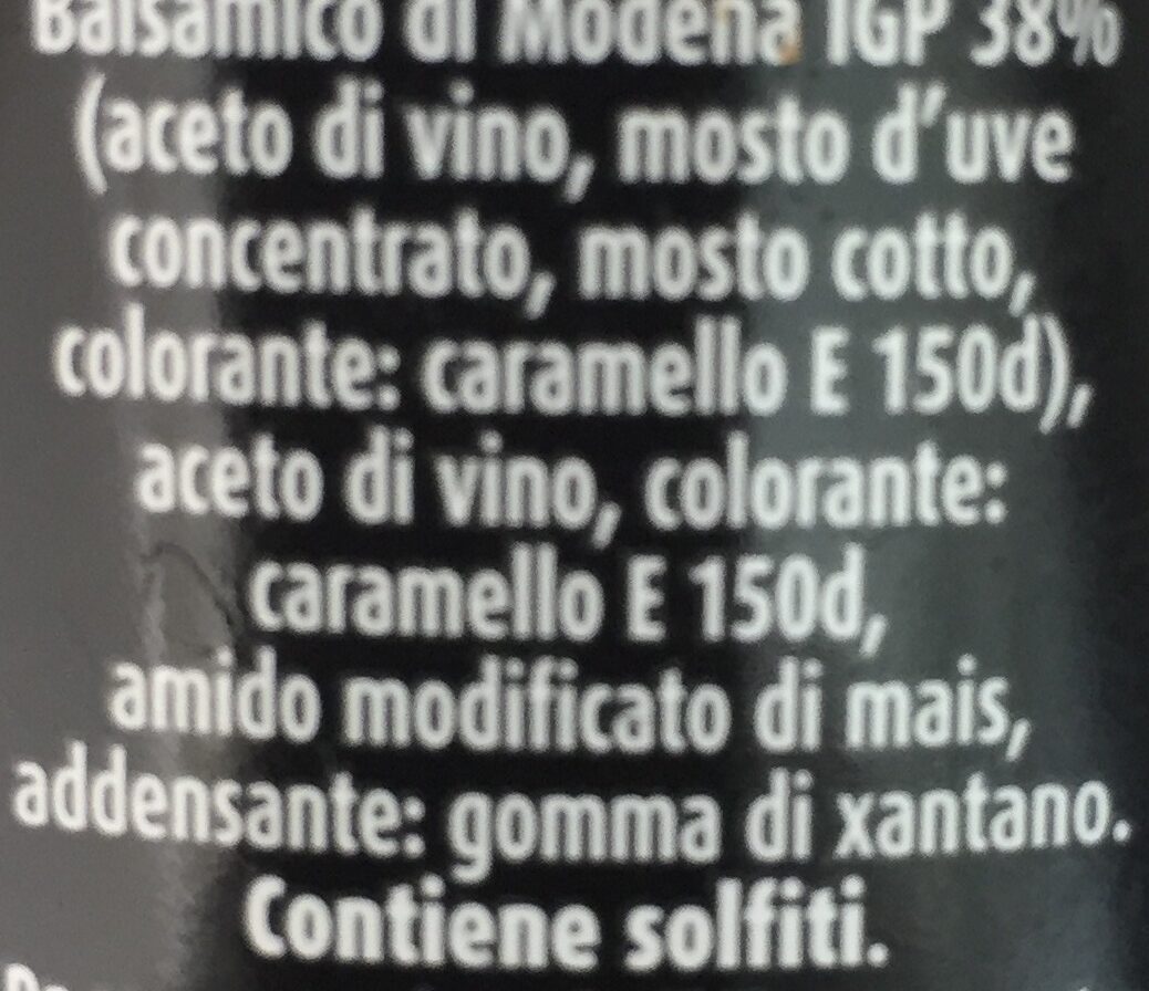Glassa all'Aceto Balsamico di Modena IGP - Ingredienti - it