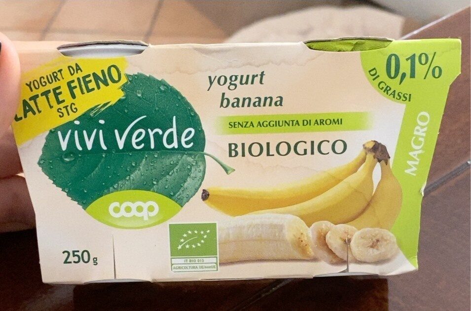 Yogurt banana biologico magro - Prodotto - it