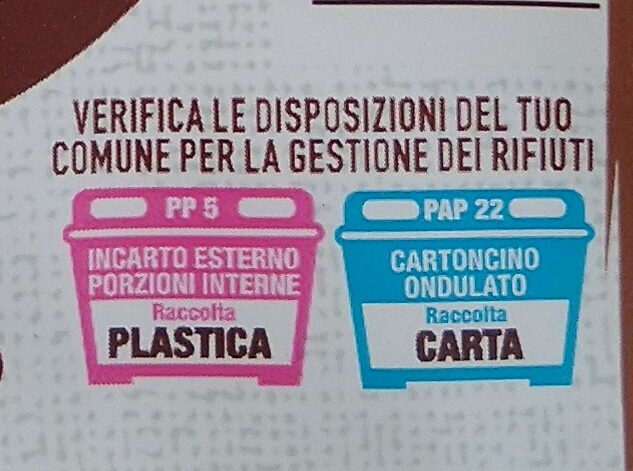 Riso su Riso - Istruzioni per il riciclaggio e/o informazioni sull'imballaggio - it