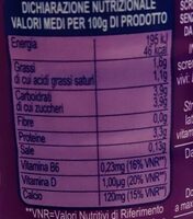 Kefir più - Valori nutrizionali - it