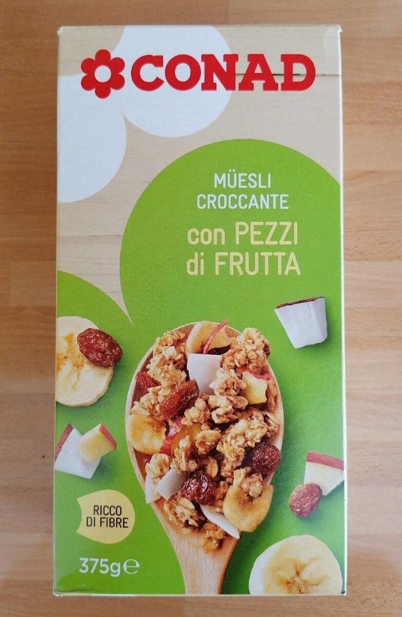 Müesli Croccante Con Pezzi di Frutta - Prodotto - it