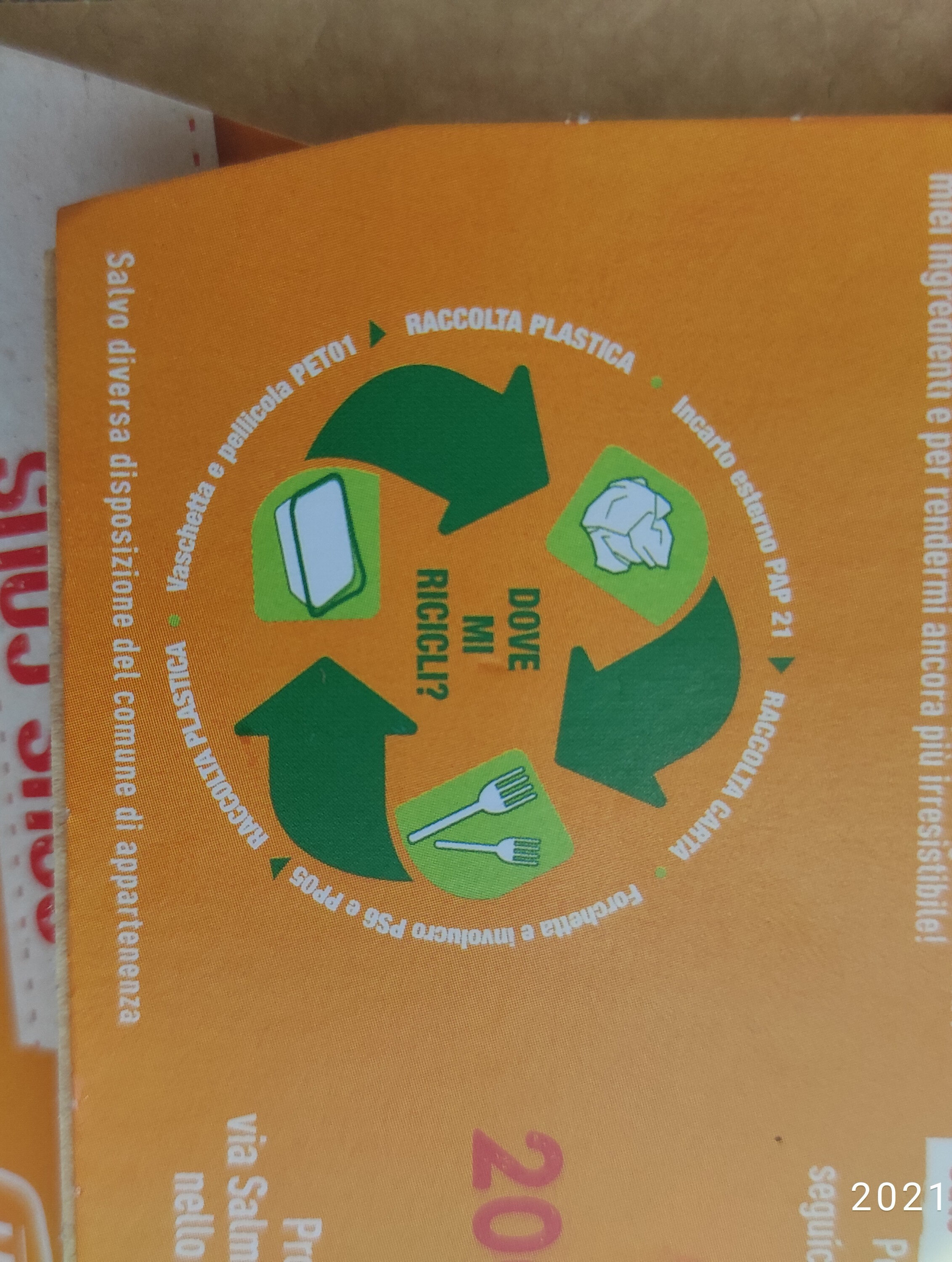 Cous cous di mais - Istruzioni per il riciclaggio e/o informazioni sull'imballaggio - it
