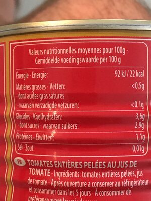 T-Tomaten-Geschälte-3,19€/13.6.22 - Valori nutrizionali - fr