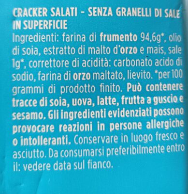 Gran Pavesi crackers - Ingredienti - it