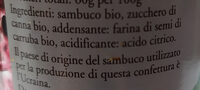 Confettura extra di sambuco biologica - Biosicilia - Ingredienti - it