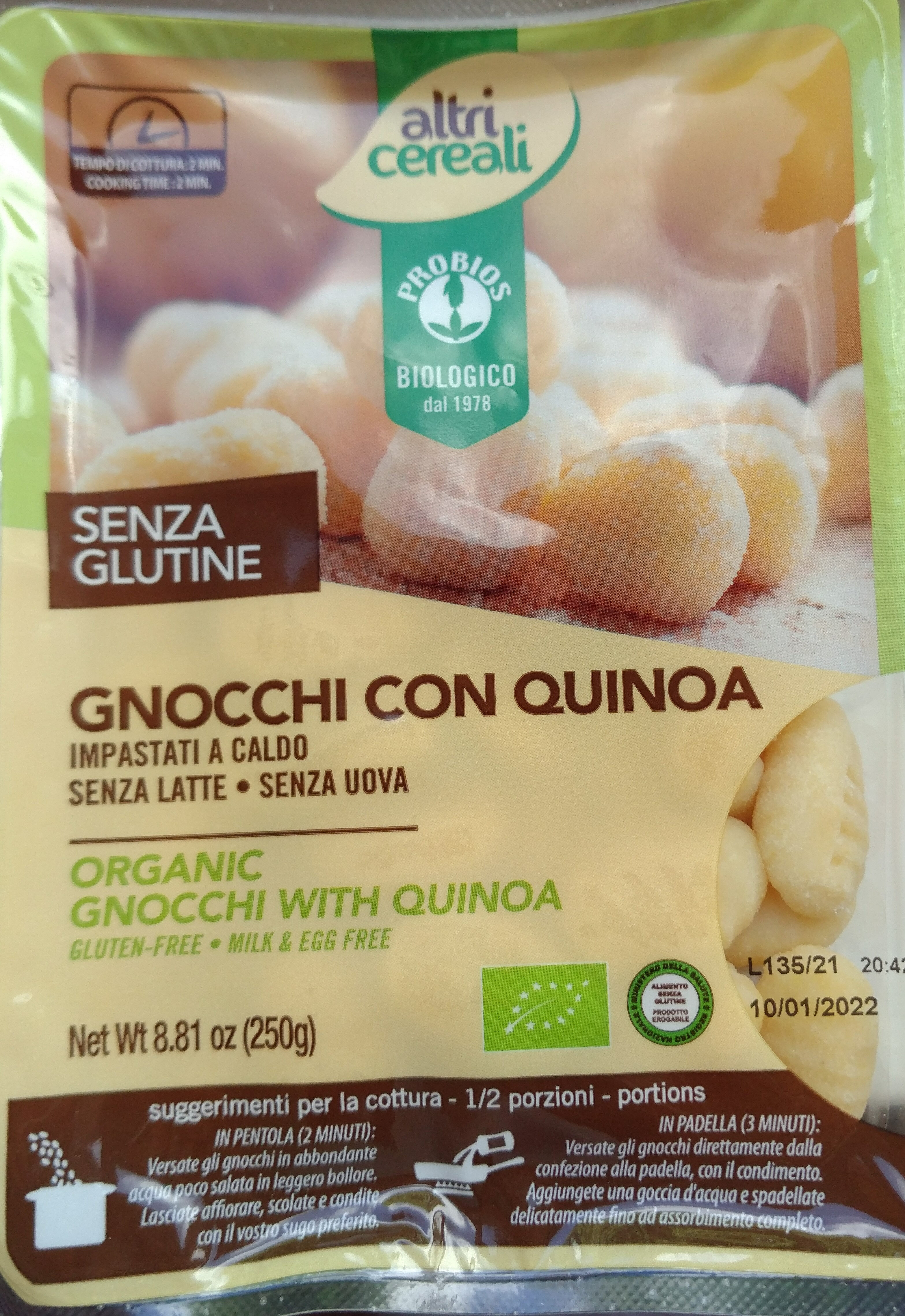 Gnocchi con quinoa - Prodotto - it