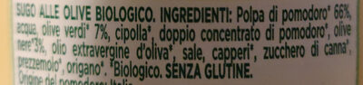 sugo alle olive biologico - Ingredienti - it