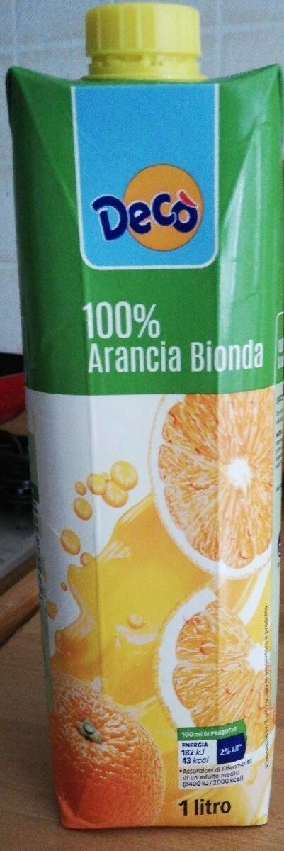 100% arancia bionda - Prodotto - it