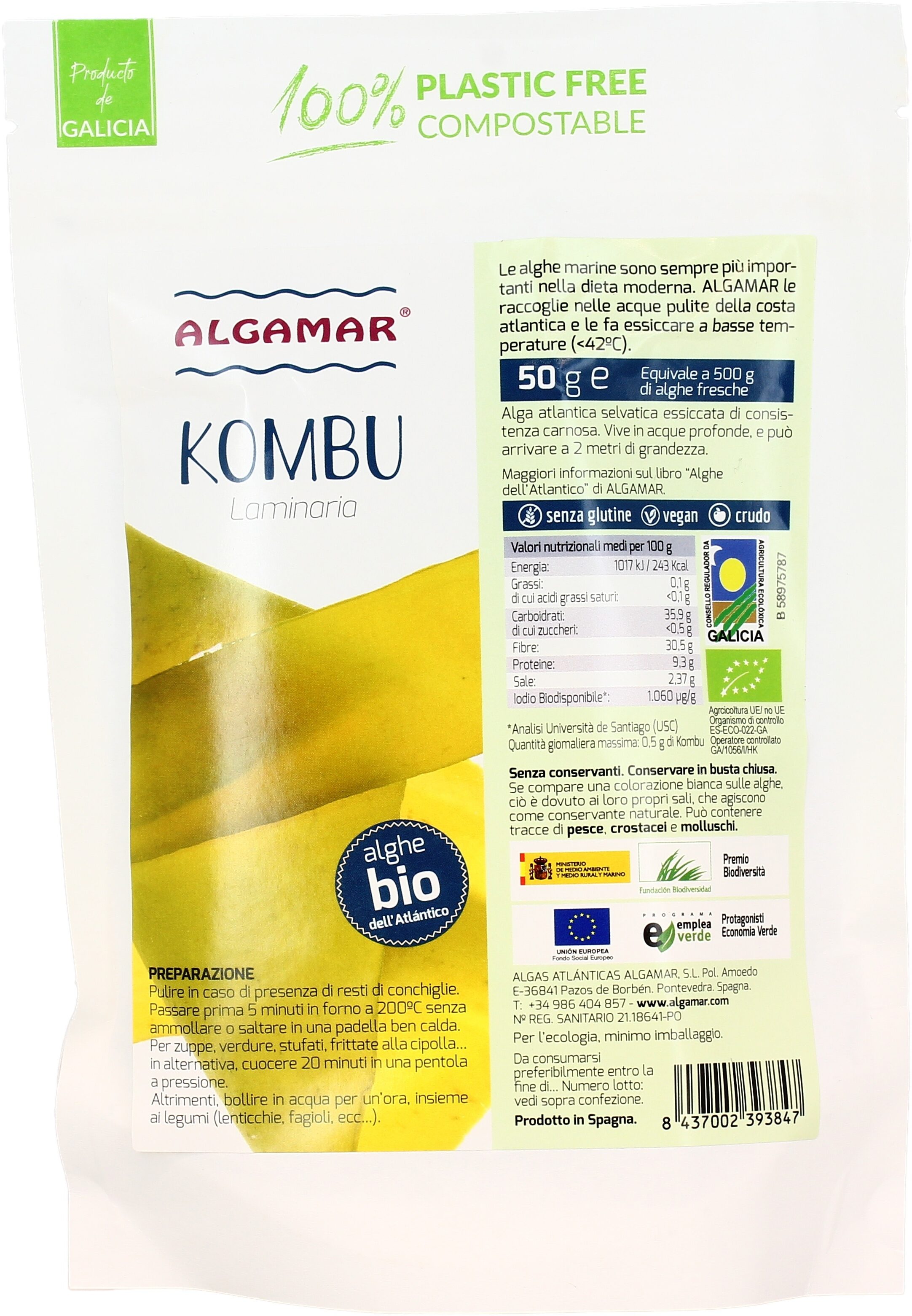 Alga Kombu (Laminaria) ecológicas - Prodotto - it